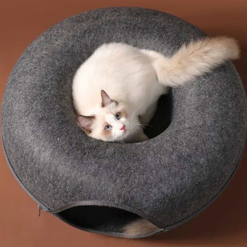 Donut Cat Bed - Tunnel