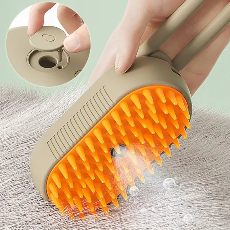 Cat Steam 3 In 1 Electric Spray Massage Cat Hair Comb/Brushes