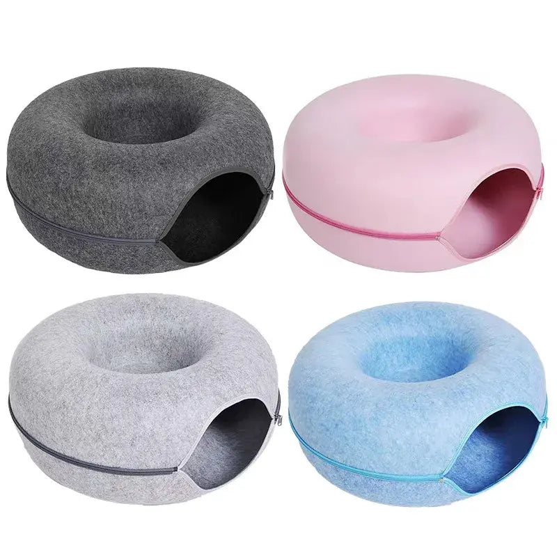 Cat Donut Bed - Tunnel for Comfortable Sleeping tunnels