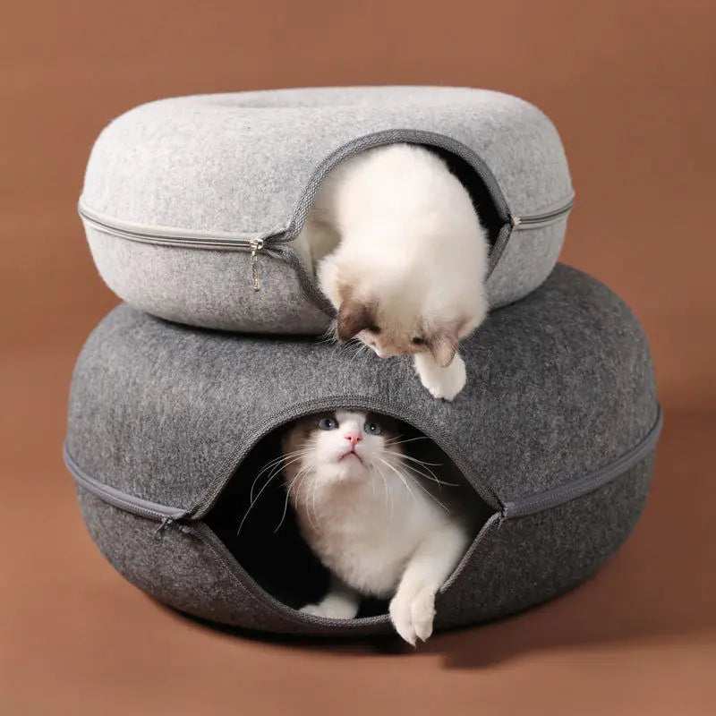 Donut Cat Bed - Tunnel