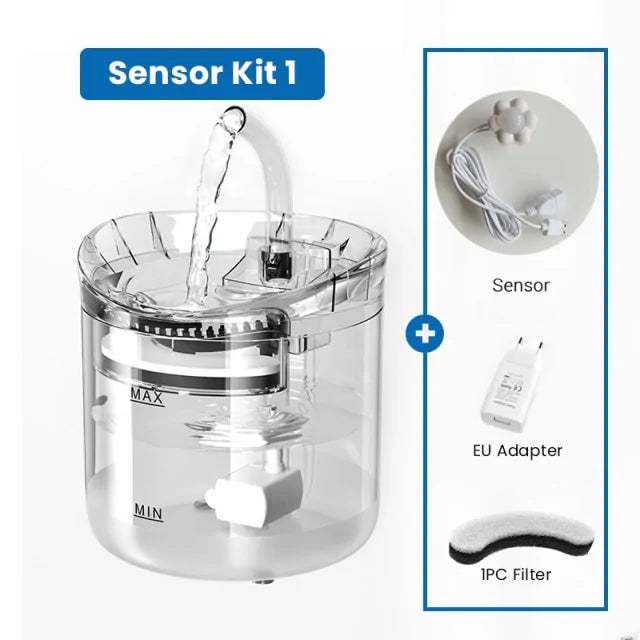 2 Liter Automatic Sensor Cat Water Fountain Filter Drinker