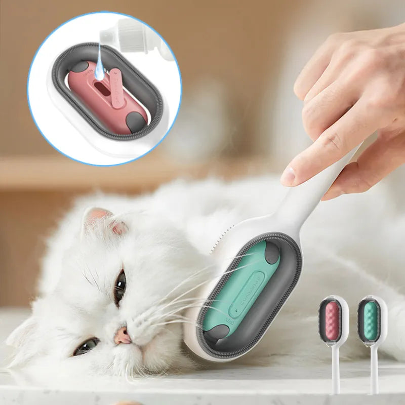 4-in-1 Pet Care Brush for Dogs and Cats - Grooming Tool for Bathing, Brushing