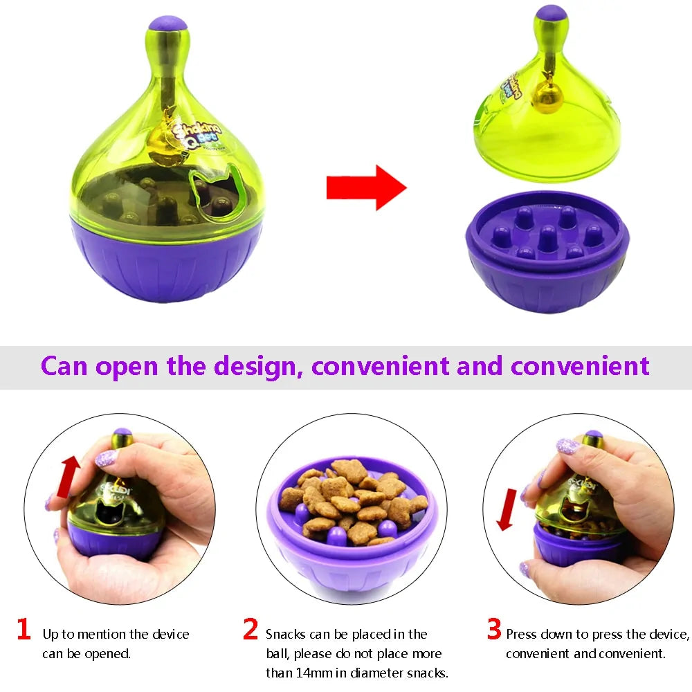 Interactive Tumbler Cat Food Feeder