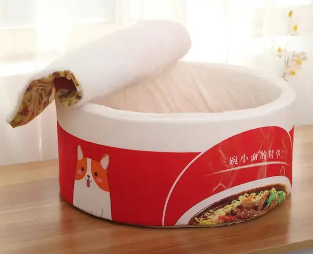 Instant Noodle Warm Cat Bed Cushion