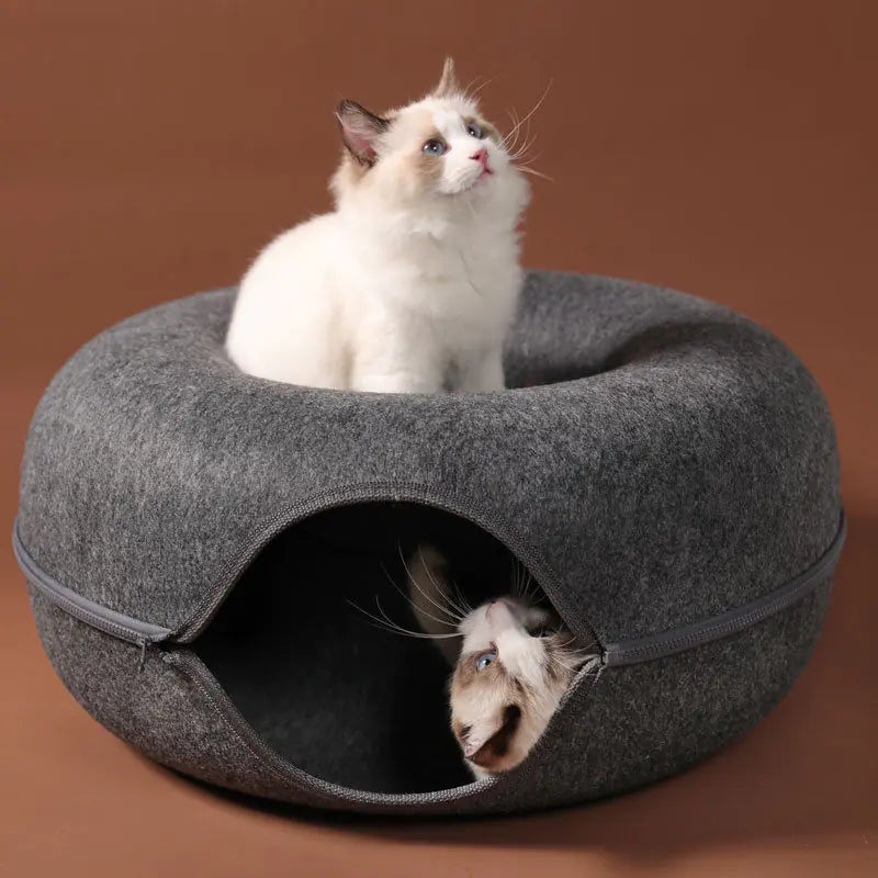 Donut Cat Bed - Tunnel