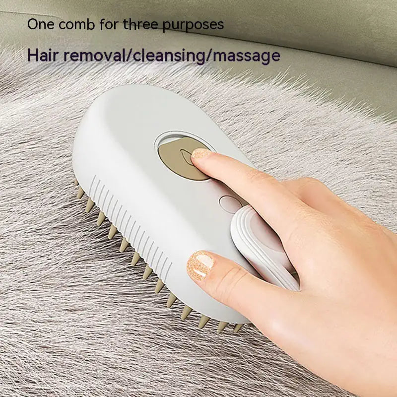 Cat Steam 3 In 1 Electric Spray Massage Cat Hair Comb/Brushes